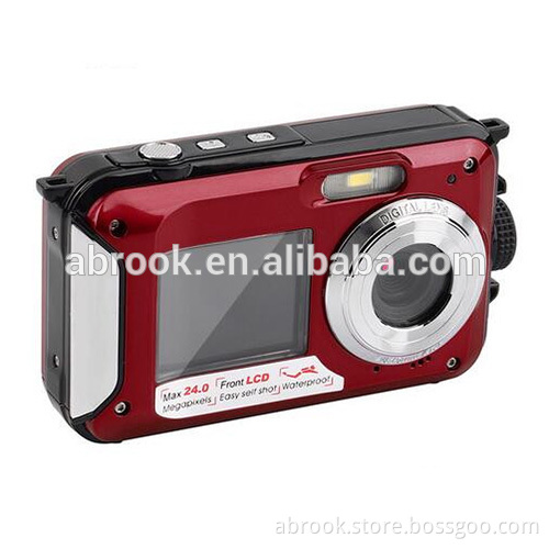Cheap 24MP dual screen 1080p waterproof sport camera digital camera prices in china